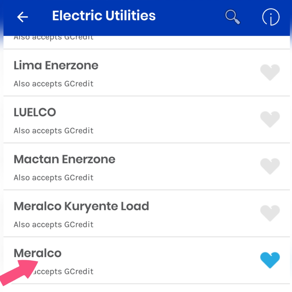 GCash App Meralco Payment