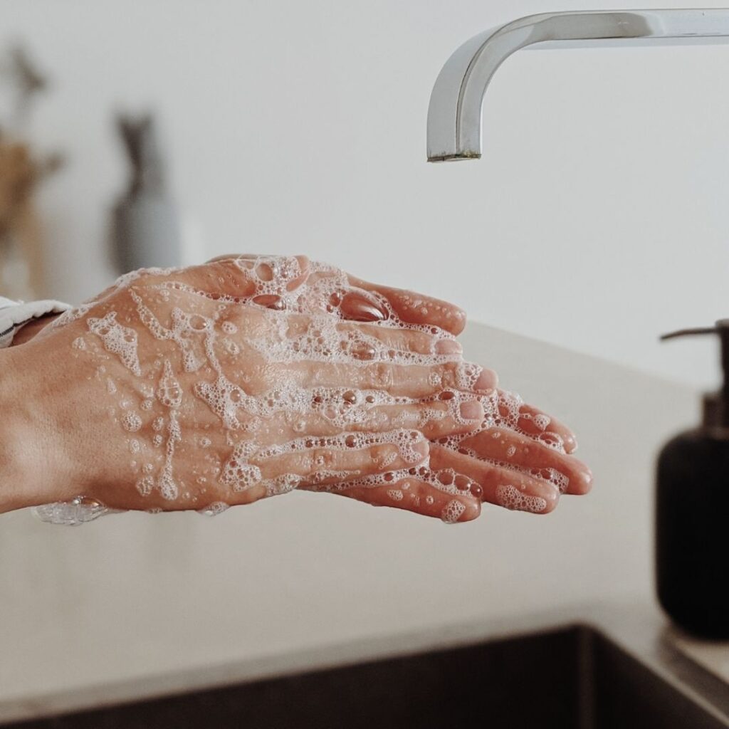 Proper handwashing