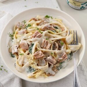 Tuna Mushroom Cream Pasta_Veg Oil Featured