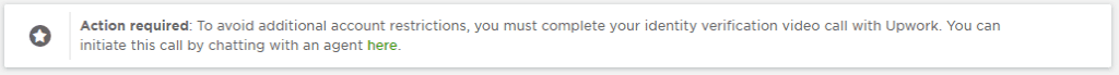 Upwork Identity Verification Call
