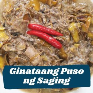 Ginataang Puso ng Saging Recipe