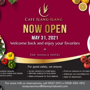 Cafe Ilang Ilang Now Open
