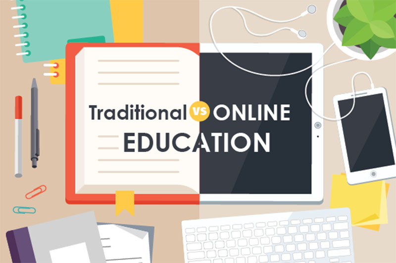 Traditional vs Online Education CLICK