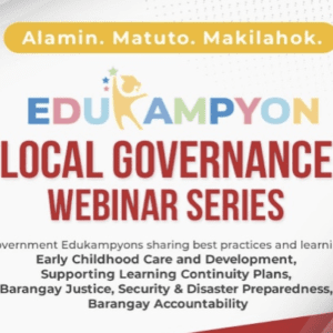 Edukampyon Webinar Series poster