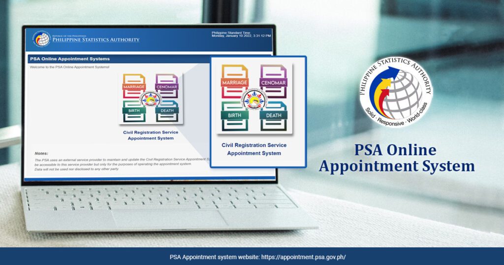 PSA Online Appointment System Banner