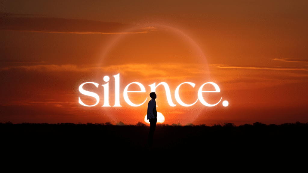 a moment of silence to reflect about eternal life