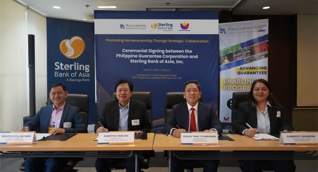 Sterling Bank of Asia, Philippine Guarantee Corporation 