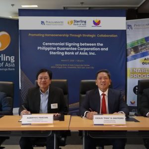 Sterling Bank of Asia, Philippine Guarantee Corporation Partner