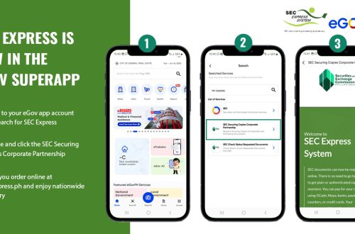 SEC express in egov app